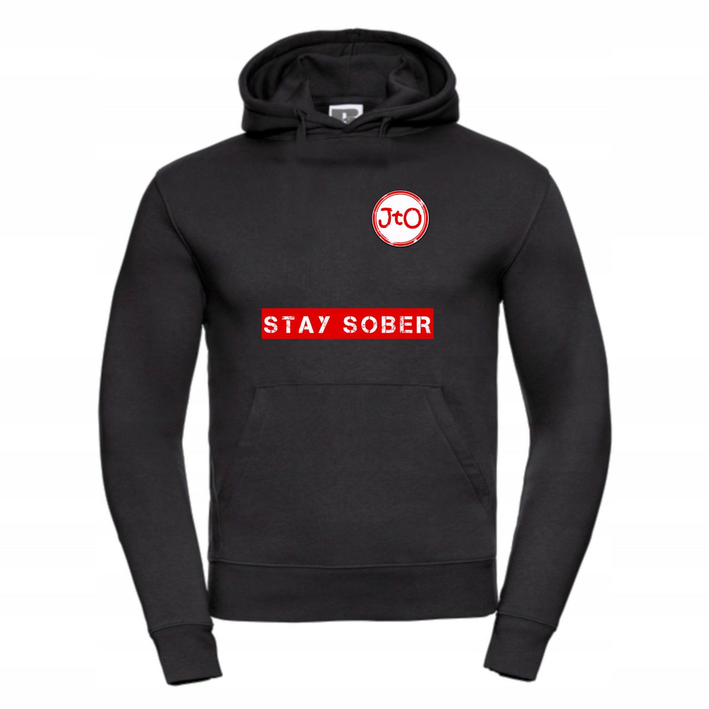 Bluza Z Kapturem STAY SOBER i logiem JTO (UNISEX)