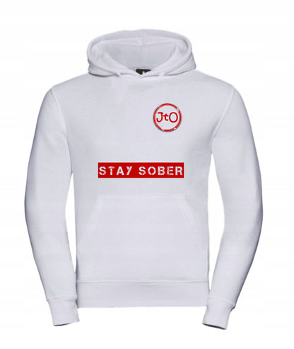 Bluza Z Kapturem STAY SOBER i logiem JTO (UNISEX)
